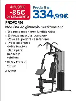 Costco PROFORM Máquina de gimnasio multi funcional oferta