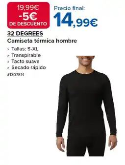 Costco 32 DEGREES Camiseta térmica hombre oferta