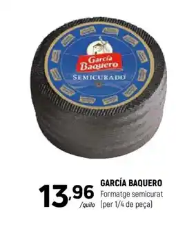 Coviran GARCÍA BAQUERO Formatge semicurat /quilo oferta