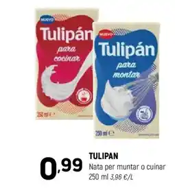 Coviran TULIPAN Nata per muntar o cuinar oferta