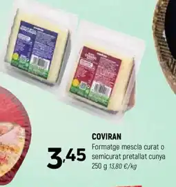 Coviran COVIRAN Formatge mescla curat o semicurat pretallat cunya oferta