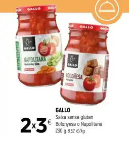 Coviran GALLO Salsa sense gluten Bolonyesa o Napolitana oferta