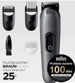 Tien 21 BRAUN Multigroomer AIO3500 4 funciones en 1 oferta