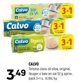 Coviran CALVO Tonyina clara oli oliva, original, lleuger o baix en sal oferta