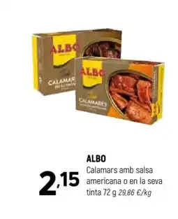 Coviran ALBO Calamars amb salsa americana o en la seva tinta oferta