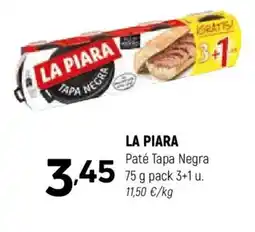 Coviran LA PIARA Paté Tapa Negrag oferta