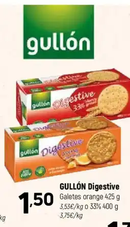 Coviran GULLÓN Digestive Galetes orange oferta