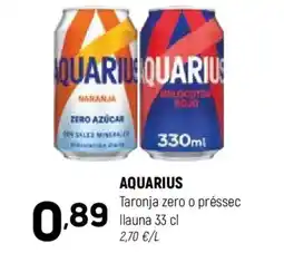 Coviran AQUARIUS Taronja zero o préssec Ilauna oferta