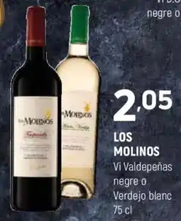 Coviran LOS MOLINOS Vi Valdepeñas negre o Verdejo blanc oferta