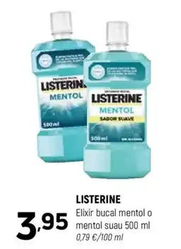 Coviran LISTERINE Elixir bucal mentol o mentol suau oferta
