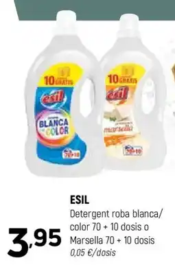 Coviran ESIL Detergent roba blanca/ color 70 +10 dosis o Marsella 70+10 dosis oferta