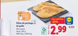 Lidl Filete de pechuga de pollo oferta