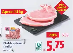 Lidl Chuleta de lomo familiar oferta