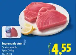 Lidl Suprema de atún oferta