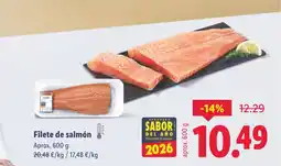 Lidl Filete de salmón oferta