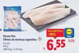 Lidl Ocean Sea Filetes de merluza argentina oferta