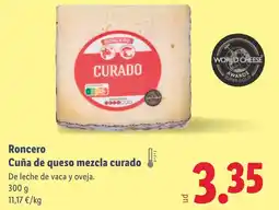 Lidl RONCERO Cuña de queso mezcla curado oferta