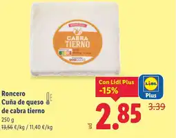 Lidl RONCERO Cuña de queso de cabra tierno oferta