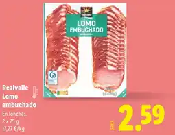 Lidl REALVALLE Lomo embuchado oferta