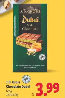 Lidl J. D.GROSS Chocolate Dubai oferta