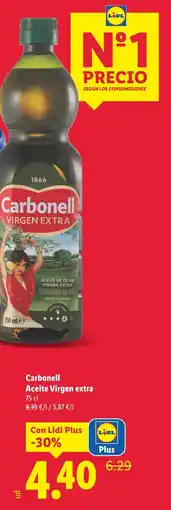 Lidl CARBONELL Aceite Virgen extra oferta