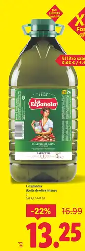 Lidl LA ESPANOLA Aceite de oliva intenso oferta