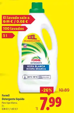 Lidl FORMIL Detergente líquido oferta