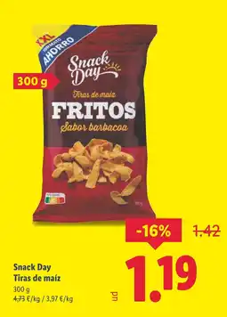 Lidl SNACK DAY Tiras de maíz oferta