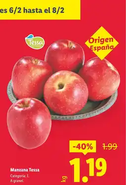 Lidl Manzana Tessa oferta