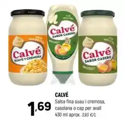 Coviran Calvé - salsa fina suau i cremosa oferta