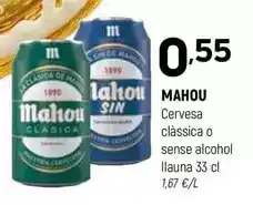 Coviran Mahou - cervesa classica o sense alcohol oferta