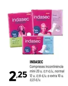 Coviran Indasec - compreses incontinència mini 20 u oferta
