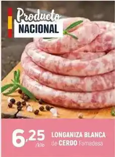 Coviran Famadesa - longaniza blanca de cerdo oferta