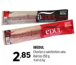 Coviran Ibedul - chorizo o salchichon vela iberico oferta