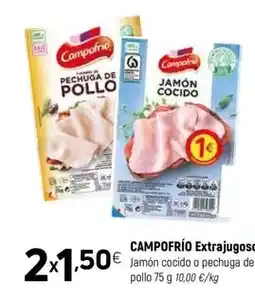 Coviran Campofrío - extrajugoso jamon cocido o pechuga de pollo oferta