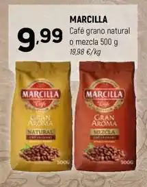 Coviran Marcilla - cafe grano natural o mezcla oferta