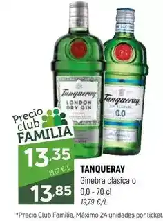 Coviran Tanqueray - ginebra clasica o 0,0 oferta