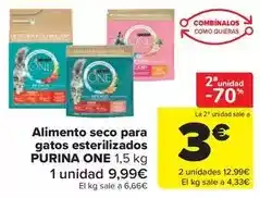 Purina one - alimento seco para gatos esterilizados