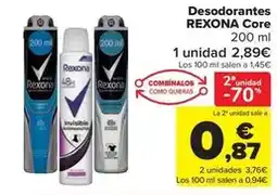 Carrefour Market Rexona - desodorantes core oferta
