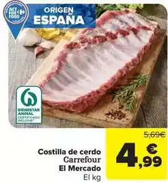 Carrefour Market Carrefour - costilla de cerdo el mercado oferta