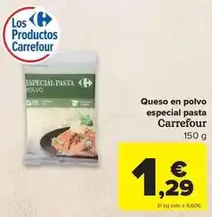Carrefour Carrefour - queso en polvo especial pasta oferta
