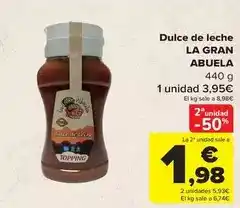 Carrefour La abuela - dulce de leche oferta