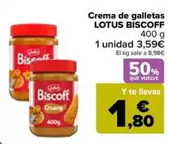 Carrefour Lotus - crema de galletas biscoff oferta
