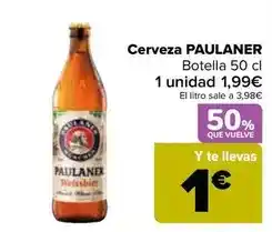 Carrefour Paulaner - cerveza oferta