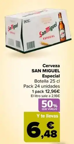 Carrefour San miguel - cerveza especial oferta