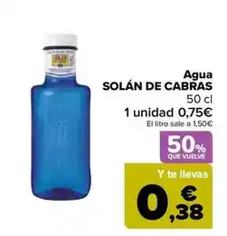 Carrefour Solán de cabras - agua oferta