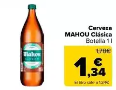 Carrefour Mahou - cerveza clasica oferta