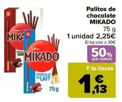 Carrefour Mikado - palitos de chocolate oferta