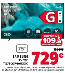 Carrefour Samsung - tv 75 tq75q7f4auxxc oferta