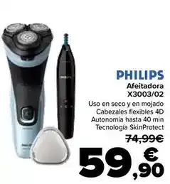 Carrefour Philips - afeitadora x3003/02 oferta
